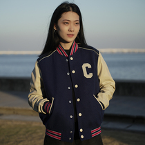 seasonmark American Alphabet Baseball Suit Mens New Autumn Winter Streets Casual Real Thickened Leather Jacket Jacket