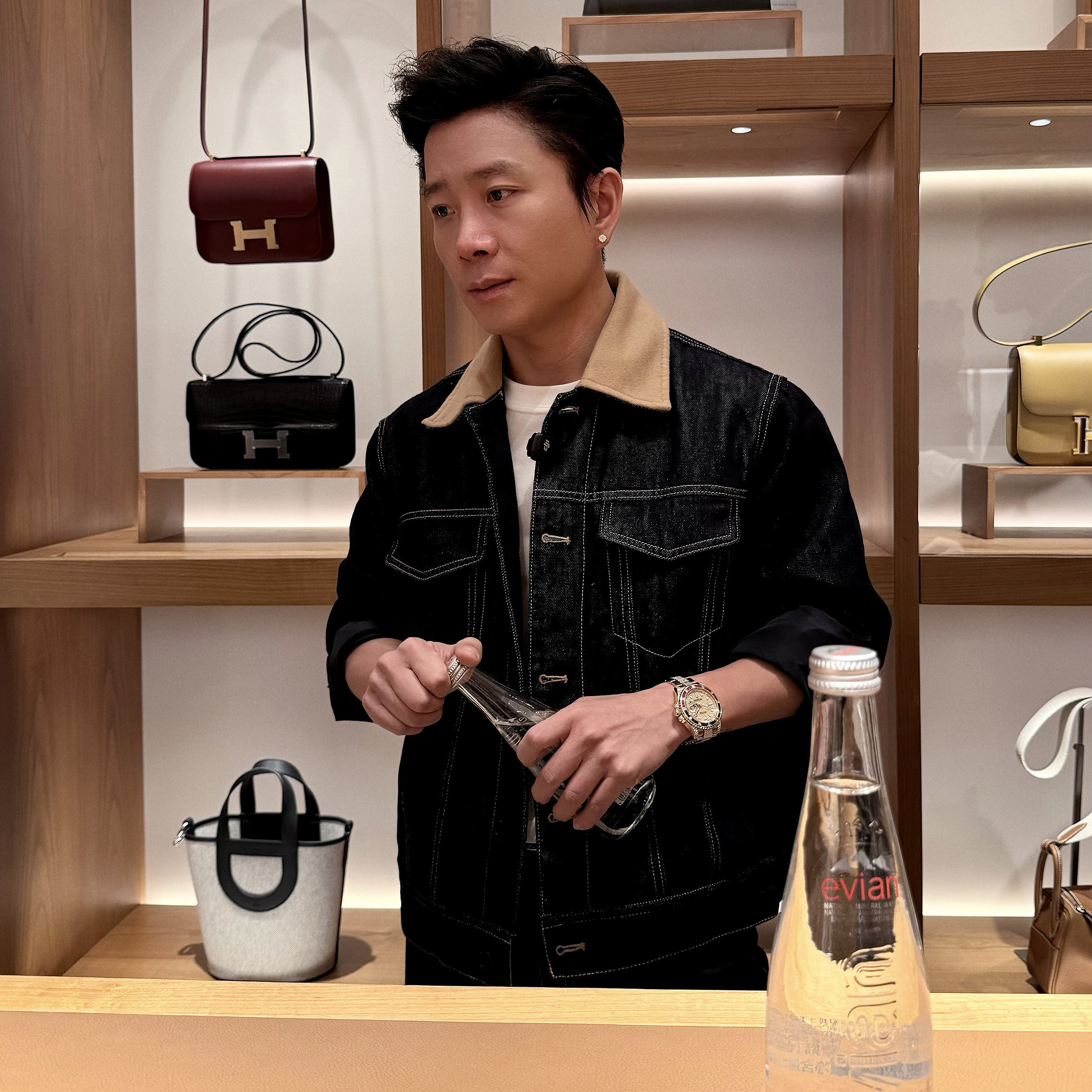 SEASON MARK美式牛仔翻领撞色外套商务休闲百搭通勤男士夹克套装,淘宝优惠券,粉丝福利购,淘宝优惠卷