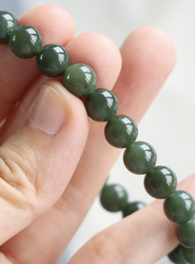 和田玉手链8毫米直径