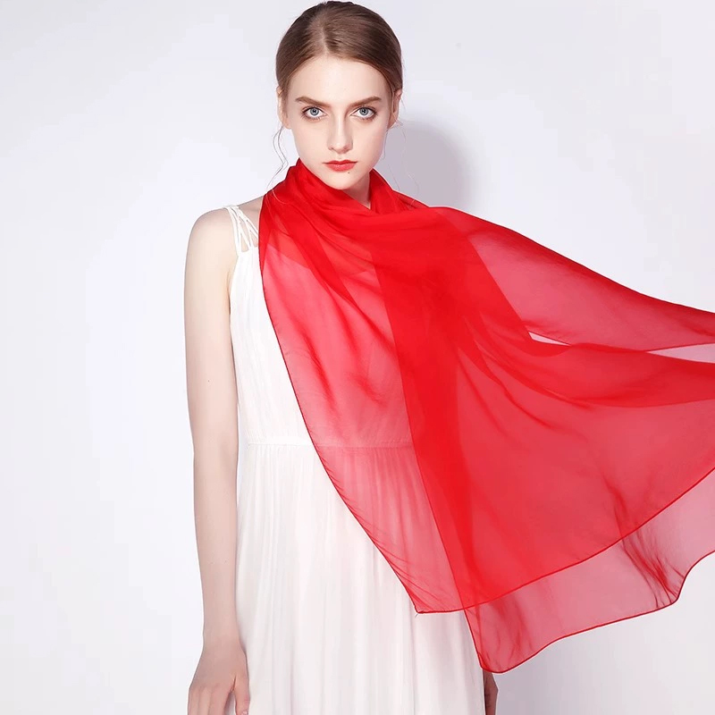 教师节礼物上海故事桑蚕丝丝巾女真丝围巾长纱巾2025新款妈妈披肩