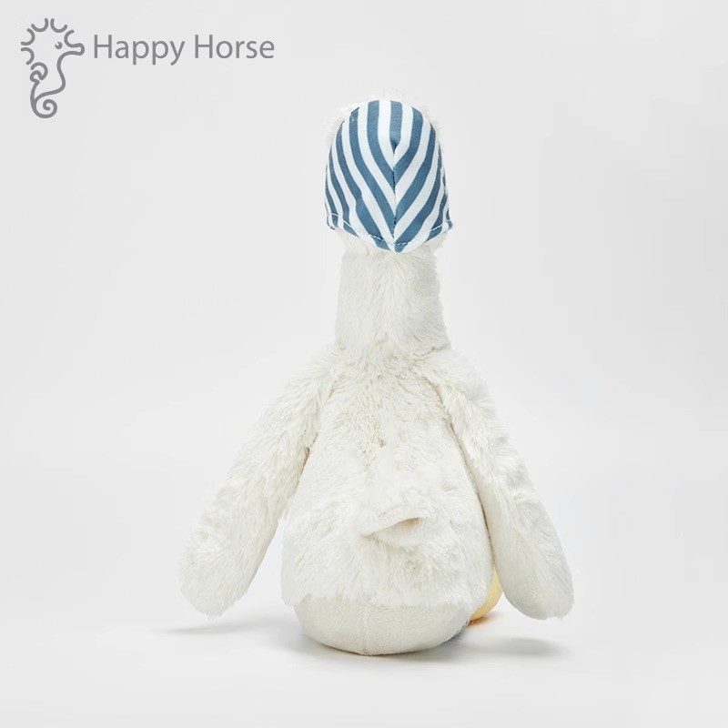 荷兰HappyHorse白鸭子毛绒玩具鸭阿贝贝安抚玩偶公仔儿童节日礼物 - 图2