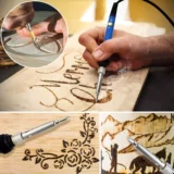 95 Деревянные комплекты для сгорания контролируют инструмент сгорания температуры, нажатие цветов/портативной коробки с цветом/резьбой