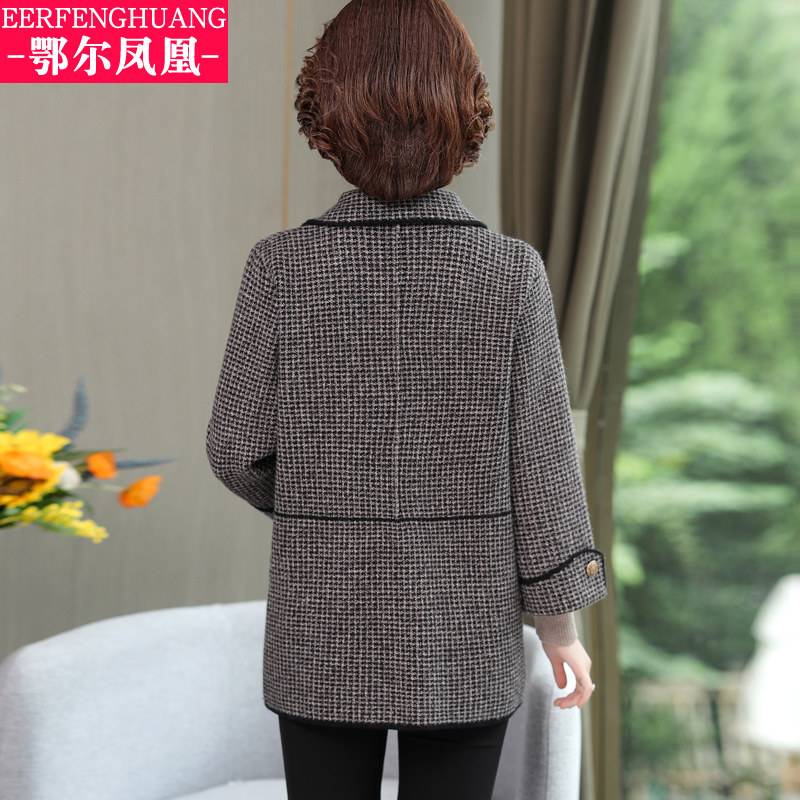 中年春秋短款外套40岁50春装上衣 鄂尔凤凰中老年女装