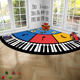 Semicircle early childhood education center reading area carpet can be customized