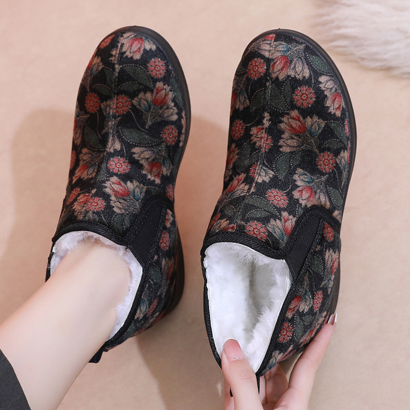 冬季加厚保暖纯羊毛中老年妈妈女棉鞋老北京布鞋防滑老人奶奶棉靴,淘宝优惠券,粉丝福利购,淘宝优惠卷