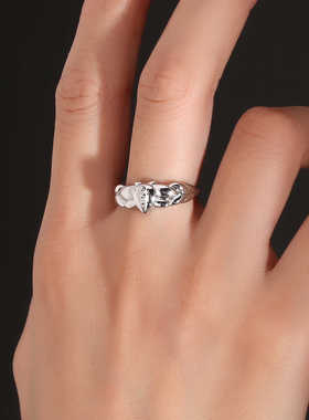 动漫葬送的芙莉莲戒指镜莲花辛美尔送给芙莉莲戒指开口饰品