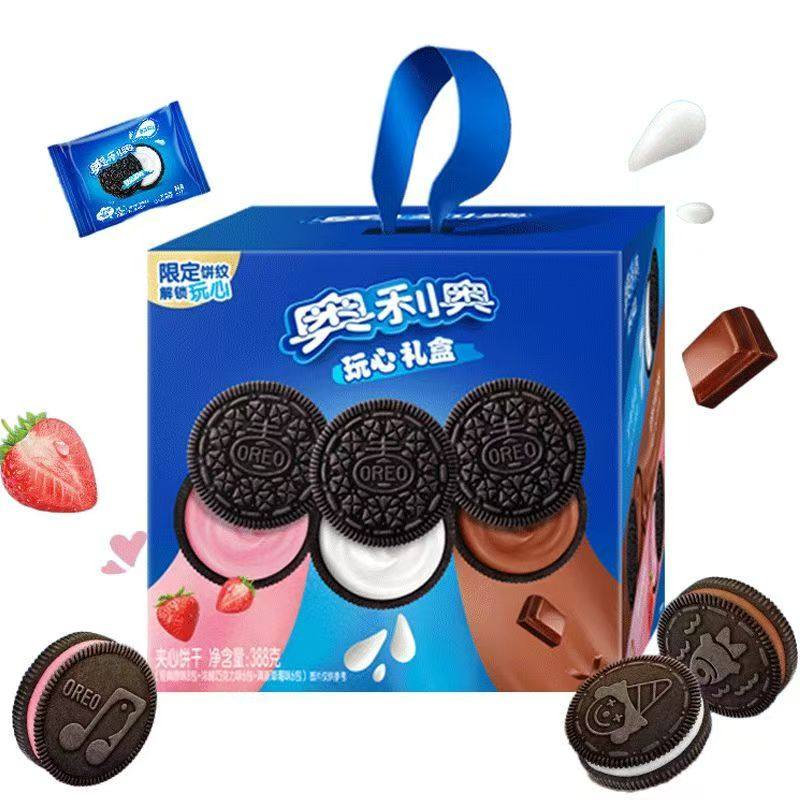 奥利奥夹心饼干388g盒装原味巧克力味儿童清新草莓味休闲零食礼盒,淘宝优惠券,粉丝福利购,淘宝优惠卷