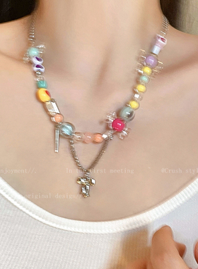 糖果乐圆项链女夏小众设计感甜美