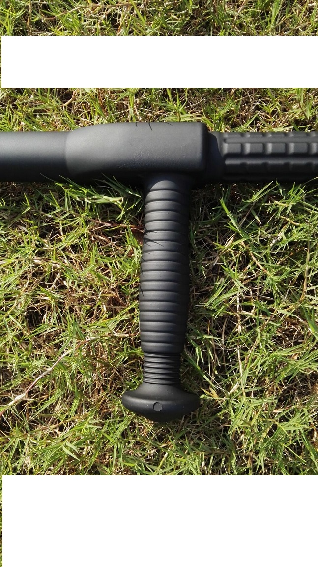 武术拐T型棍双拐防卫身保安东方棍欧美版PP聚酯防暴T型丁字拐棍高清大图