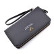 New women's long double zipper clutch bag