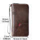 Men's retro lettered large capacity wrist bag