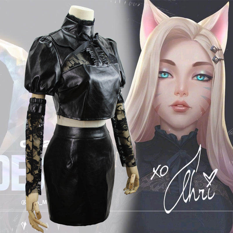 LO L英雄联盟cosplay KDA女团 阿狸九尾狐cos服 角色扮演全套服