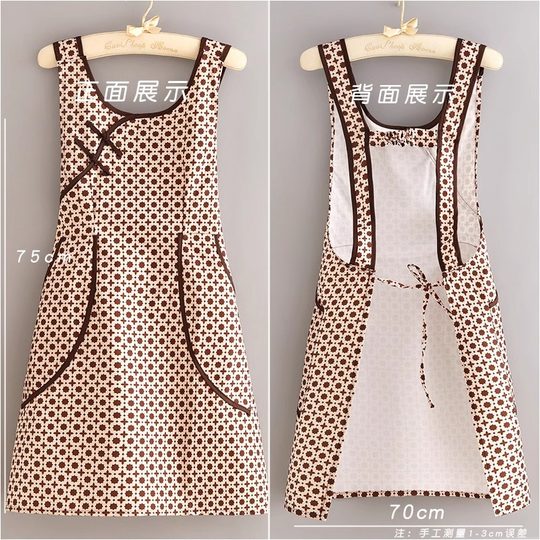 Фартук в стиле знаменитостей для кухни и домашнего использования с длинными рукавами, новинка 2024 года