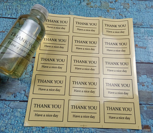 透明月饼感谢thank you礼盒外包装不干胶封口贴防水PVC材质 - 图3