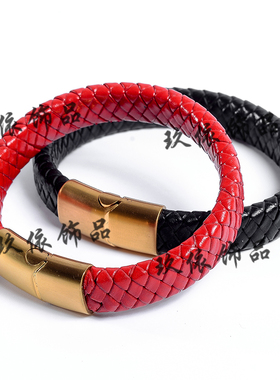 diy毫米复古饰品配件编织皮绳