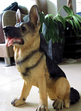 仿真狗摆件招财风水摆件家居装饰