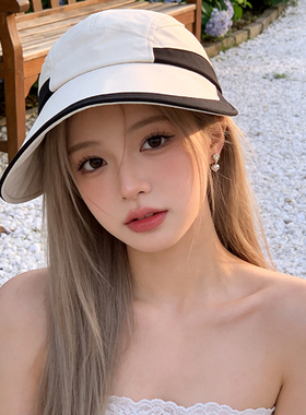 女夏空顶防晒帽防紫外线出片
