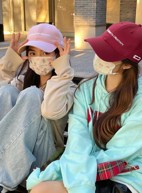 红色棒球帽女2026新款韩系深顶宽帽檐大脸显脸小加大加深鸭舌帽子