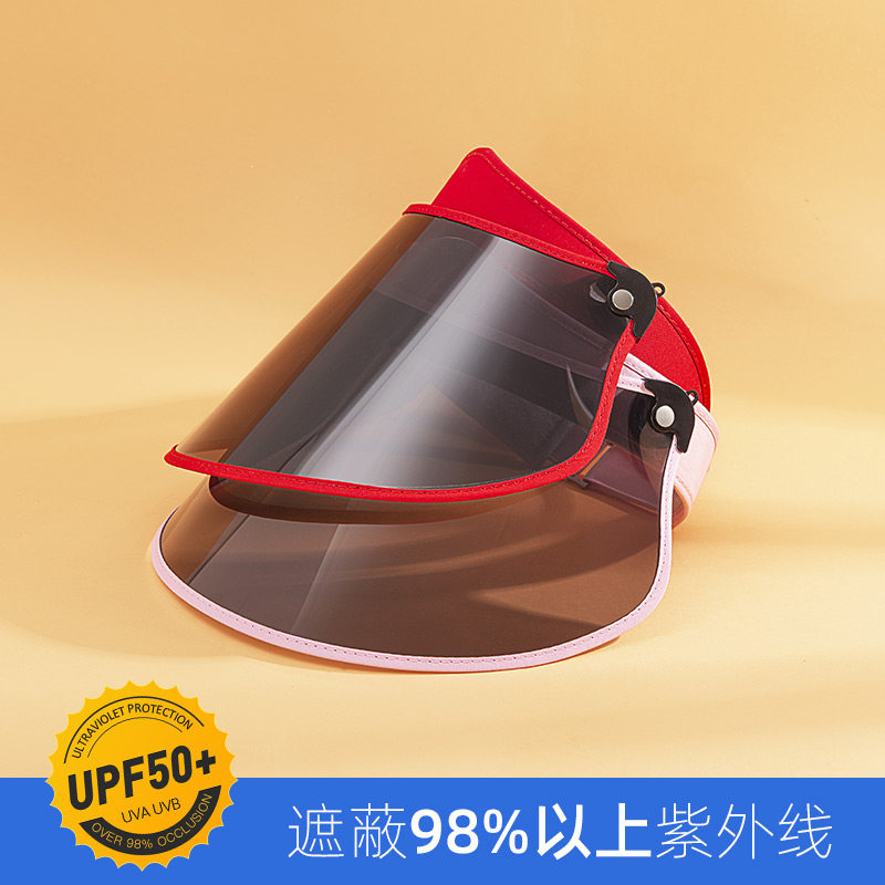 防晒面罩女防紫外线全遮脸骑行电动车空顶太阳帽夏季骑车遮阳帽女