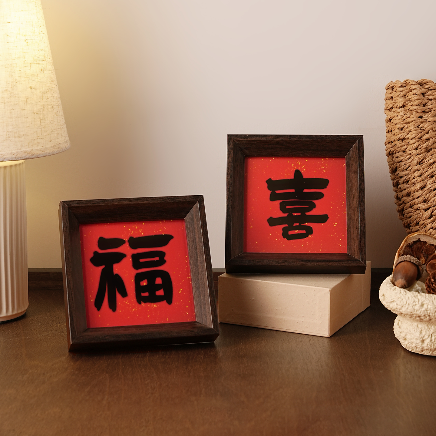 新中式创意发财木质相框招财摆件客厅桌面电视柜装饰新居乔迁礼物,淘宝优惠券,粉丝福利购,淘宝优惠卷