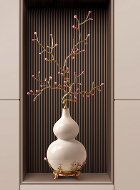 紫水晶福禄双全玄关摆件