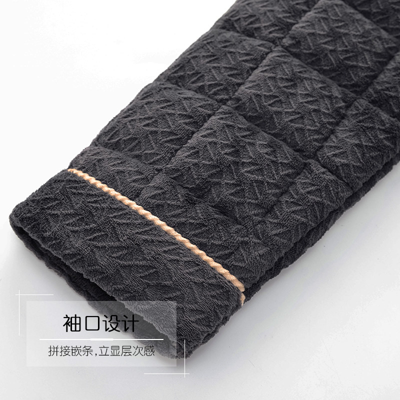 猫人睡袍男冬季三层加厚长款珊瑚绒夹棉浴袍加绒睡衣秋冬男款,淘宝优惠券,粉丝福利购,淘宝优惠卷