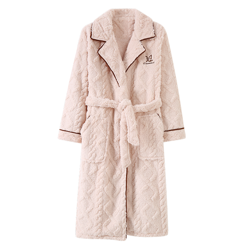 猫人情侣睡袍男秋冬法兰绒加厚长款睡衣加绒女珊瑚绒浴袍冬季,淘宝优惠券,粉丝福利购,淘宝优惠卷