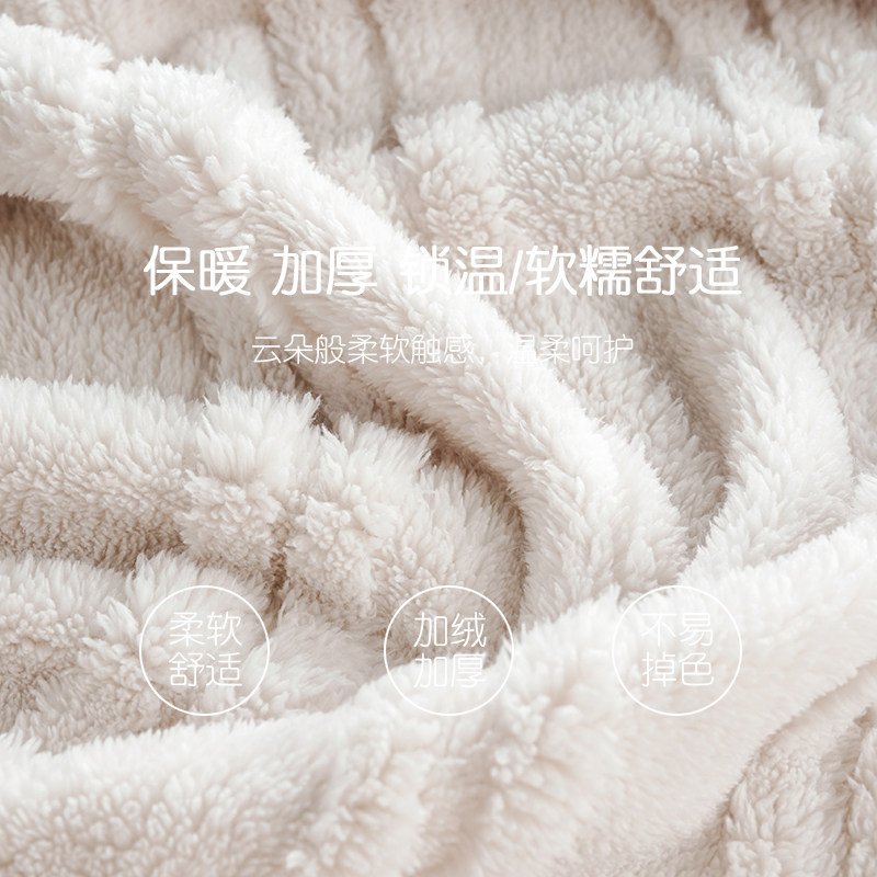 猫人睡袍女冬季珊瑚绒加厚加绒中长款浴袍睡衣秋冬法兰绒浴衣,淘宝优惠券,粉丝福利购,淘宝优惠卷