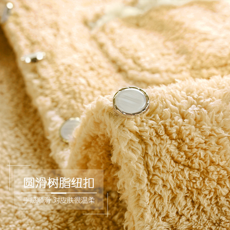 猫人睡袍女士睡衣冬季珊瑚绒加厚加绒浴袍秋冬法兰绒浴衣冬款,淘宝优惠券,粉丝福利购,淘宝优惠卷