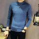New autumn and winter velvet thickened mid-collar coat sweater
