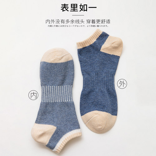 纽奈男士袜子短袜春秋款棉袜防臭吸汗透气短款夏季低帮大码船袜男 - 图2