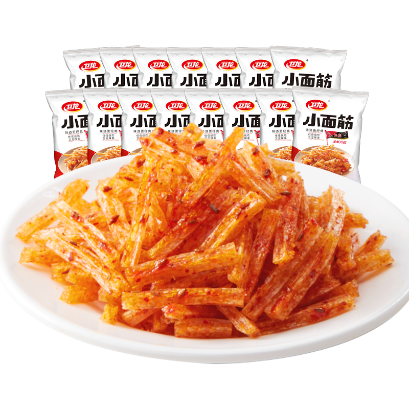 【卫龙旗舰店_小面筋32g*30包】辣条 卫龙食品豆腐干