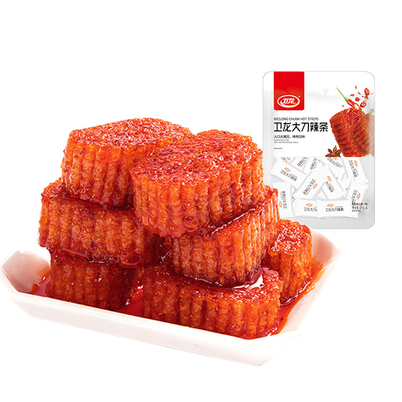 满减【卫龙旗舰店】大刀200g网红辣条 卫龙食品面筋制品