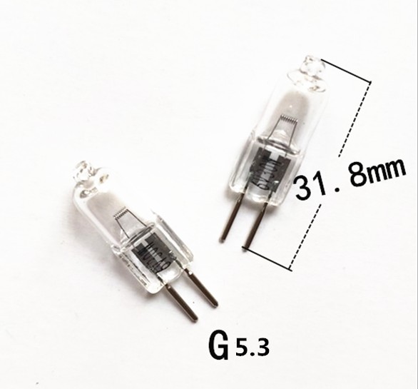 显微镜灯泡G4 6V5W10W15W20W30W插泡卤素灯泡水晶插针泡手电筒泡 - 图1