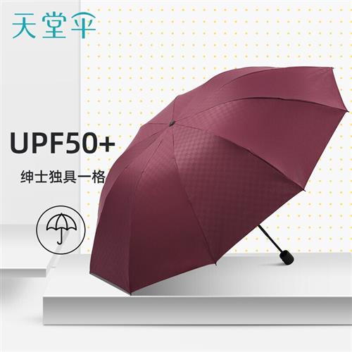 天堂伞 雨伞10骨双人超大号简约经典折叠便携学生晴雨两用男 独具 - 图2