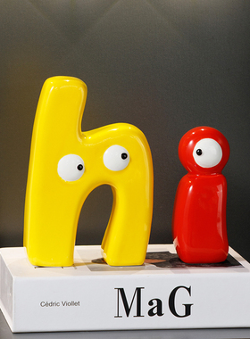 OK-hi萌丑摆件客厅餐边柜装饰品电视柜酒柜高级感小众儿童房书房