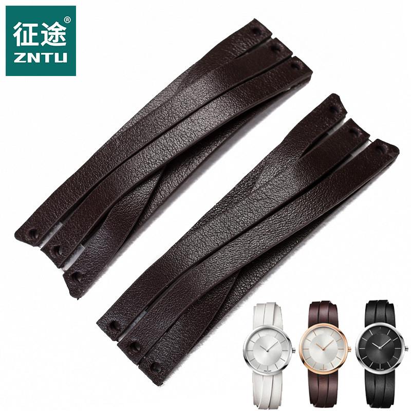 适用原厂代用CK真皮表带女K2R2S6/K2R2S1/K2R2M1LadiesK2R专用表 - 图0