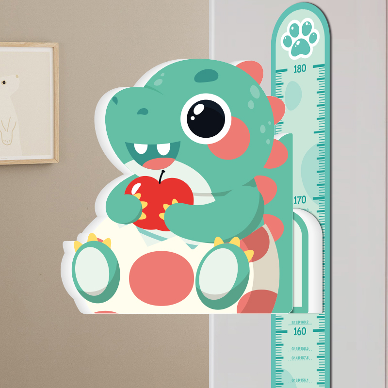 宝宝身高贴量身高尺墙纸儿童小孩测量仪神器升高卡通墙贴纸不伤墙 - 图2