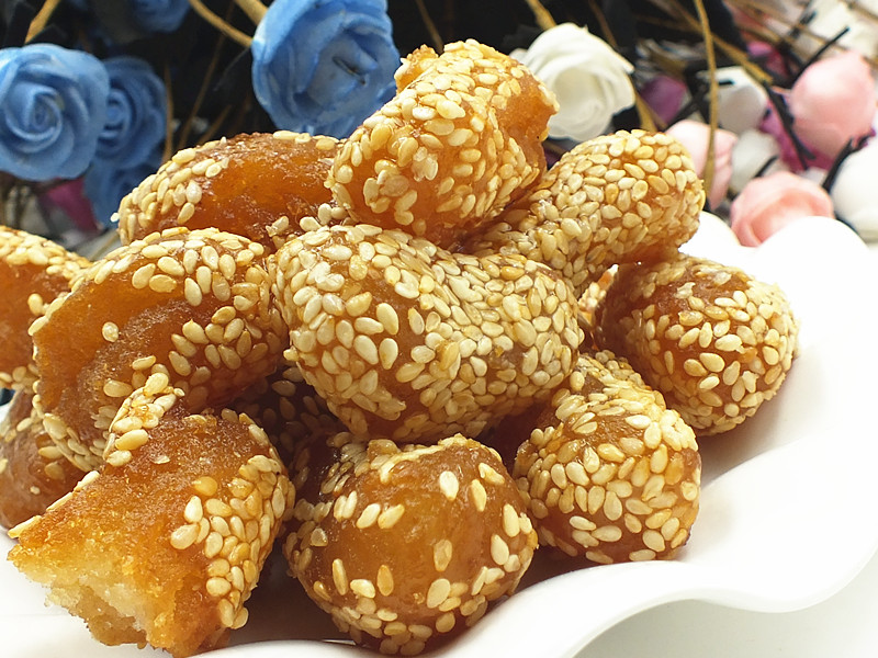 软麻枣芝麻果河南特产厂家特价散装传统糕点心零食小吃休闲食品_虎窝淘