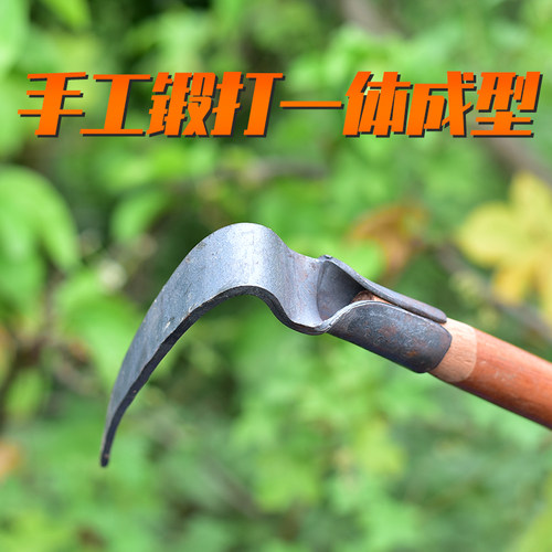 锻打小锄头家用除草挖土种菜户外农用园林园艺工具两用锄种植工具 - 图3