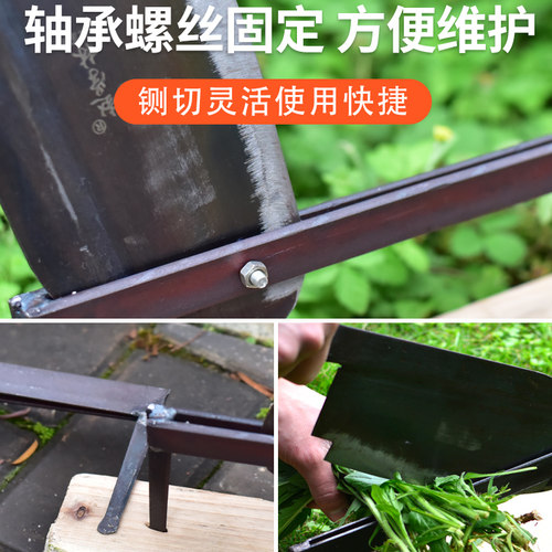 锰钢老式铡草刀手动铡秸秆草秧铡牛羊草闸刀钢铡铡刀匝刀鲜花铡切 - 图2