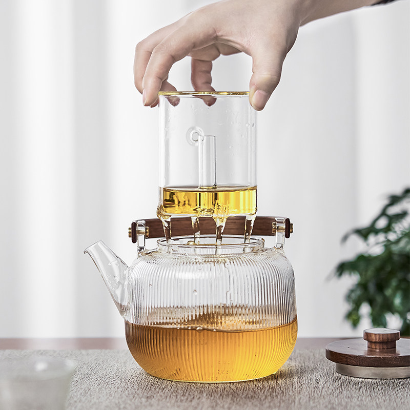 煮茶壶玻璃烧水壶家用耐热蒸提梁壶 furoot茶壶