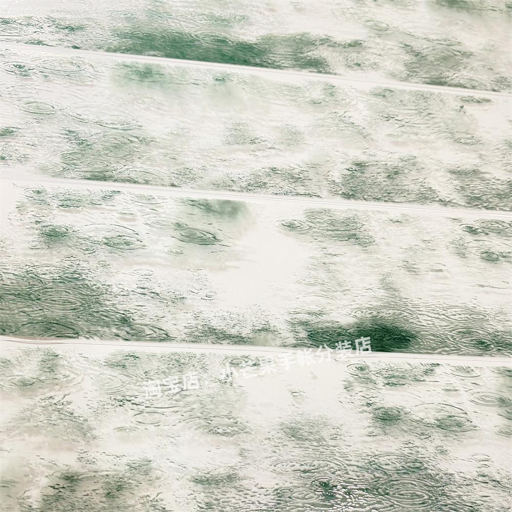 一件包邮手帐分装胶带水波青墨zero波纹滴PET古风素材账流麻贴纸 - 图3