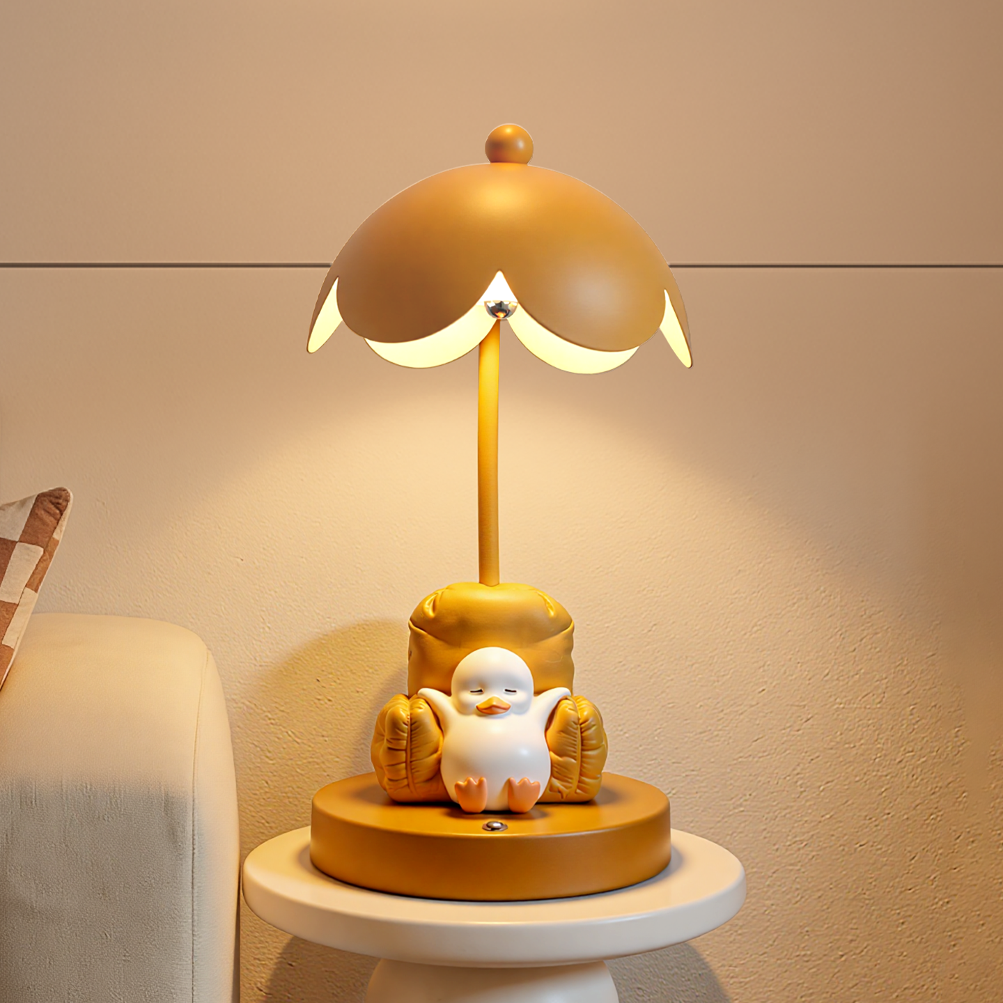 创意新款躺平鸭台灯摆件卧室床头灯桌面氛围装饰品房间小物件,淘宝优惠券,粉丝福利购,淘宝优惠卷