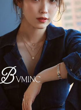 bvminc winter同款满钻蜜蜂项链 S925银