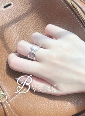 bvminc 马衔扣镂空戒指S925银 小众款 养马人的快乐