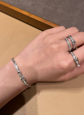 bvminc 25新款S925纯银材质 皮带扣戒指 三层 双层