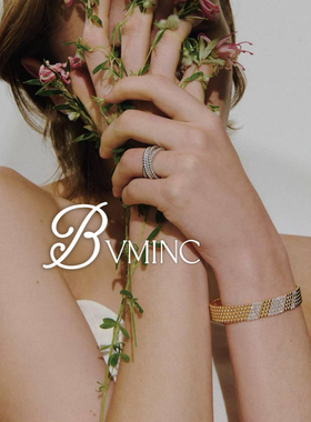 bvminc  交叉满钻 双圈满钻戒指