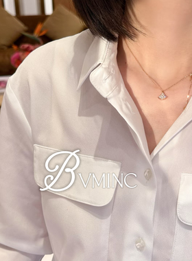 bvminc 日杂同款 新款扇形mini满钻项链 耳钉
