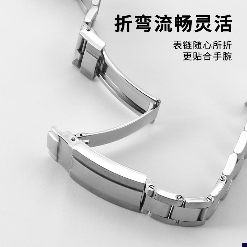 适配原装劳力士迪通拿水鬼潜航者手表链20mJm男316实心钢带精钢表 - 图1
